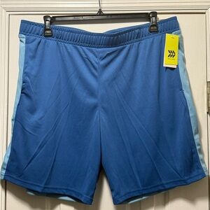 All in Motion Blue Men's Athletic Shorts